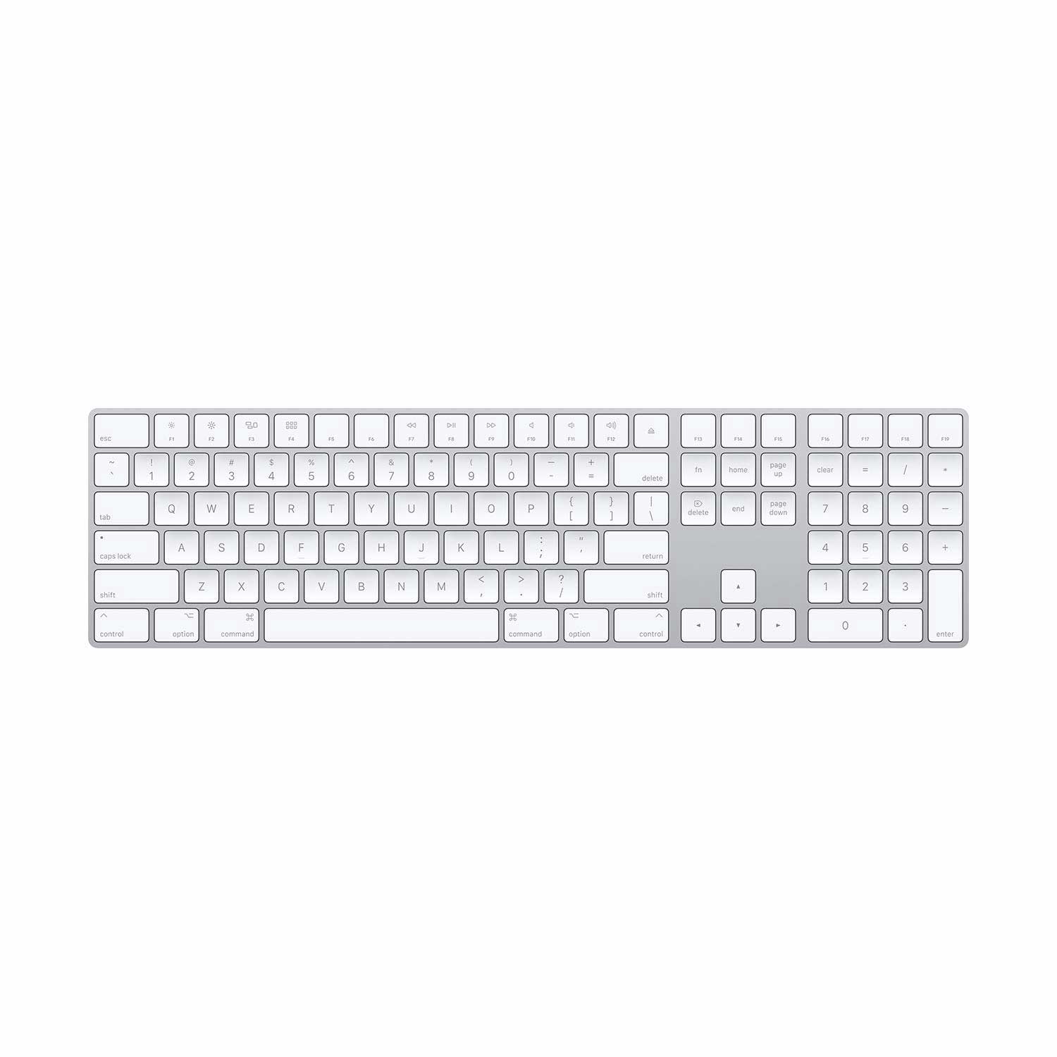Apple Magic Keyboard mit Ziffernblock - silber